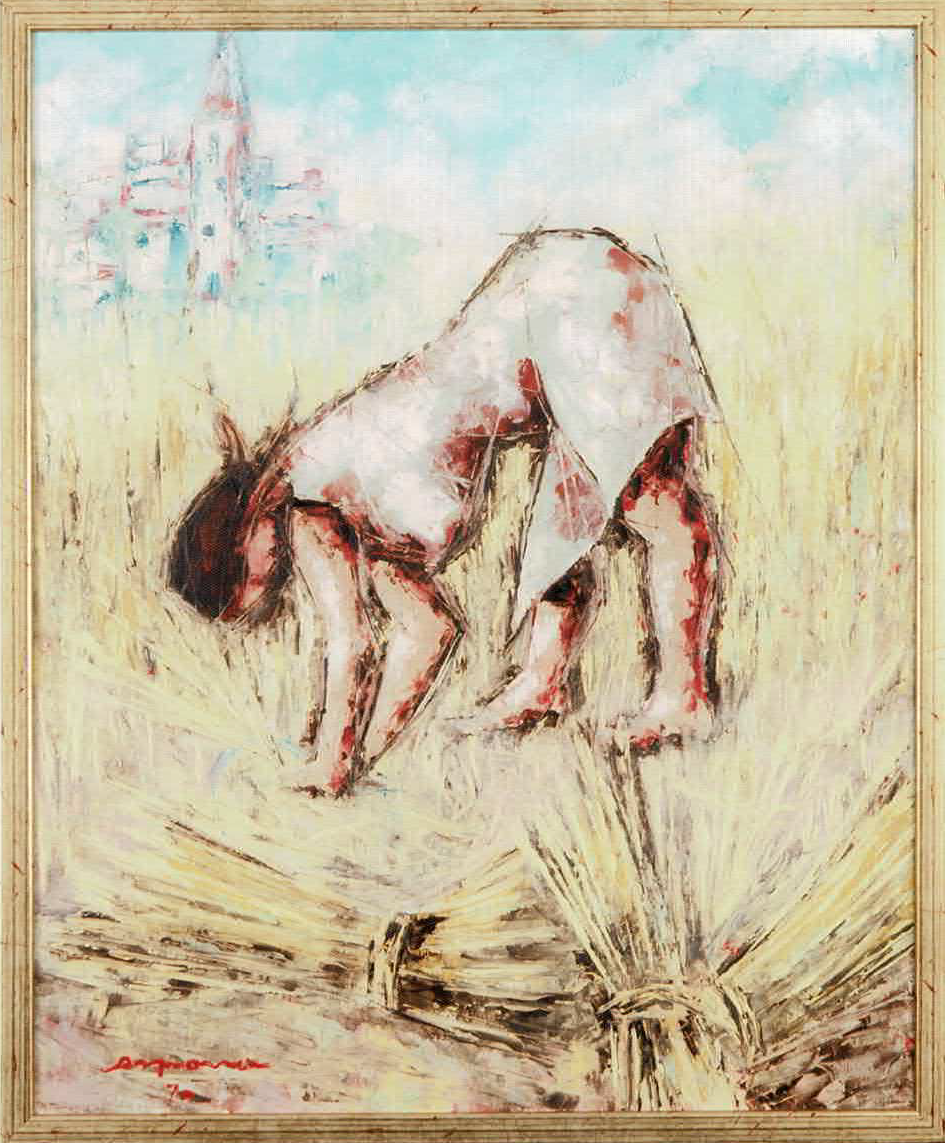 Siega, pintura de Vicente de Espona