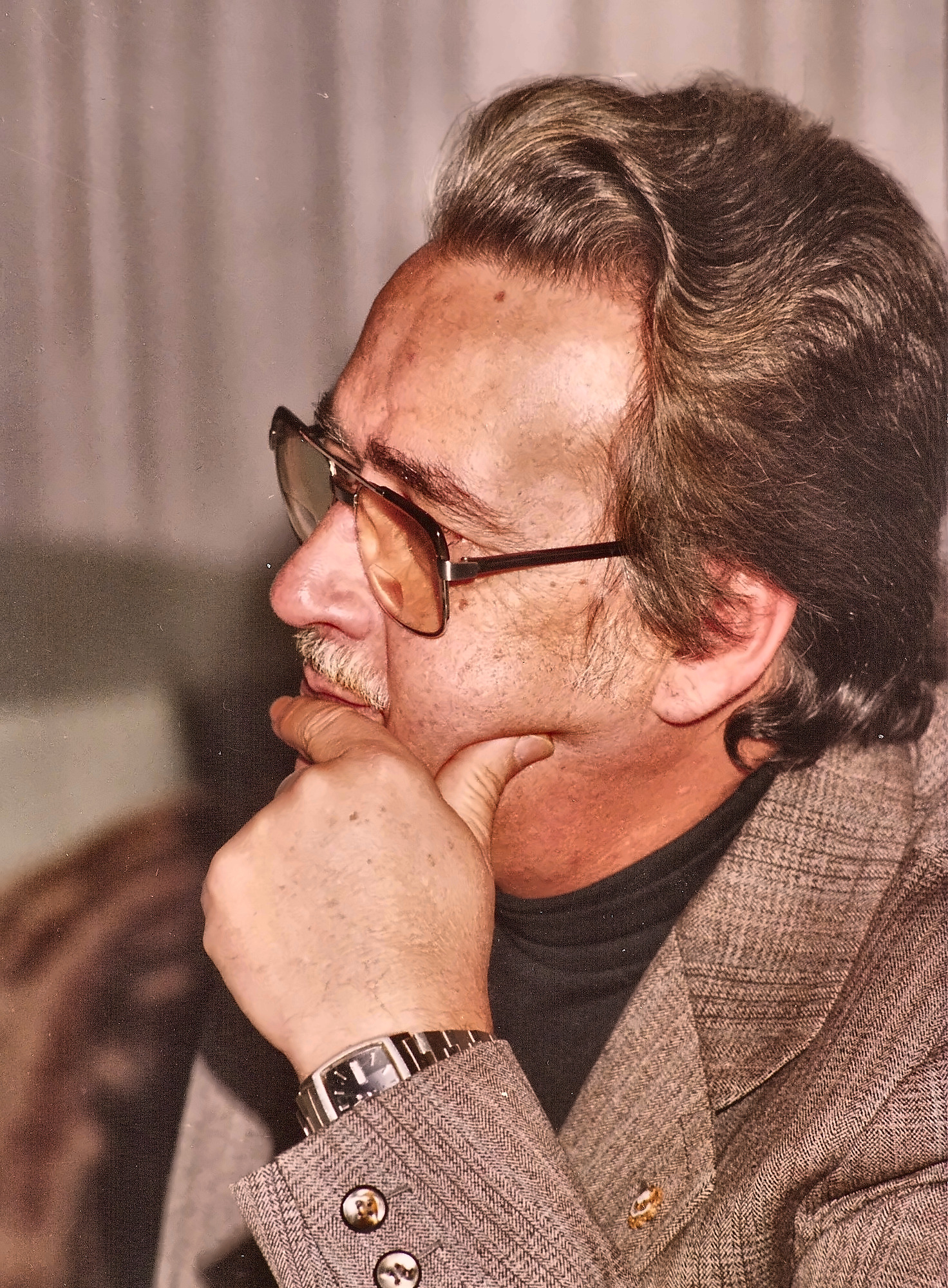 Retrato de perfil de Vicente de Espona