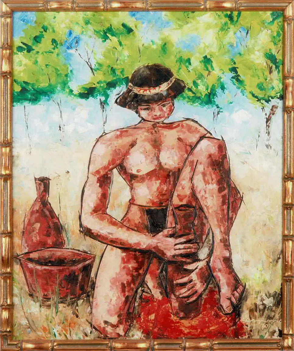 Alfarero, pintura de Vicente de Espona