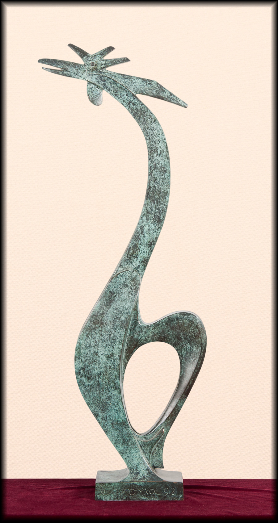 Gallo — Agresividad, escultura de Vicente de Espona
