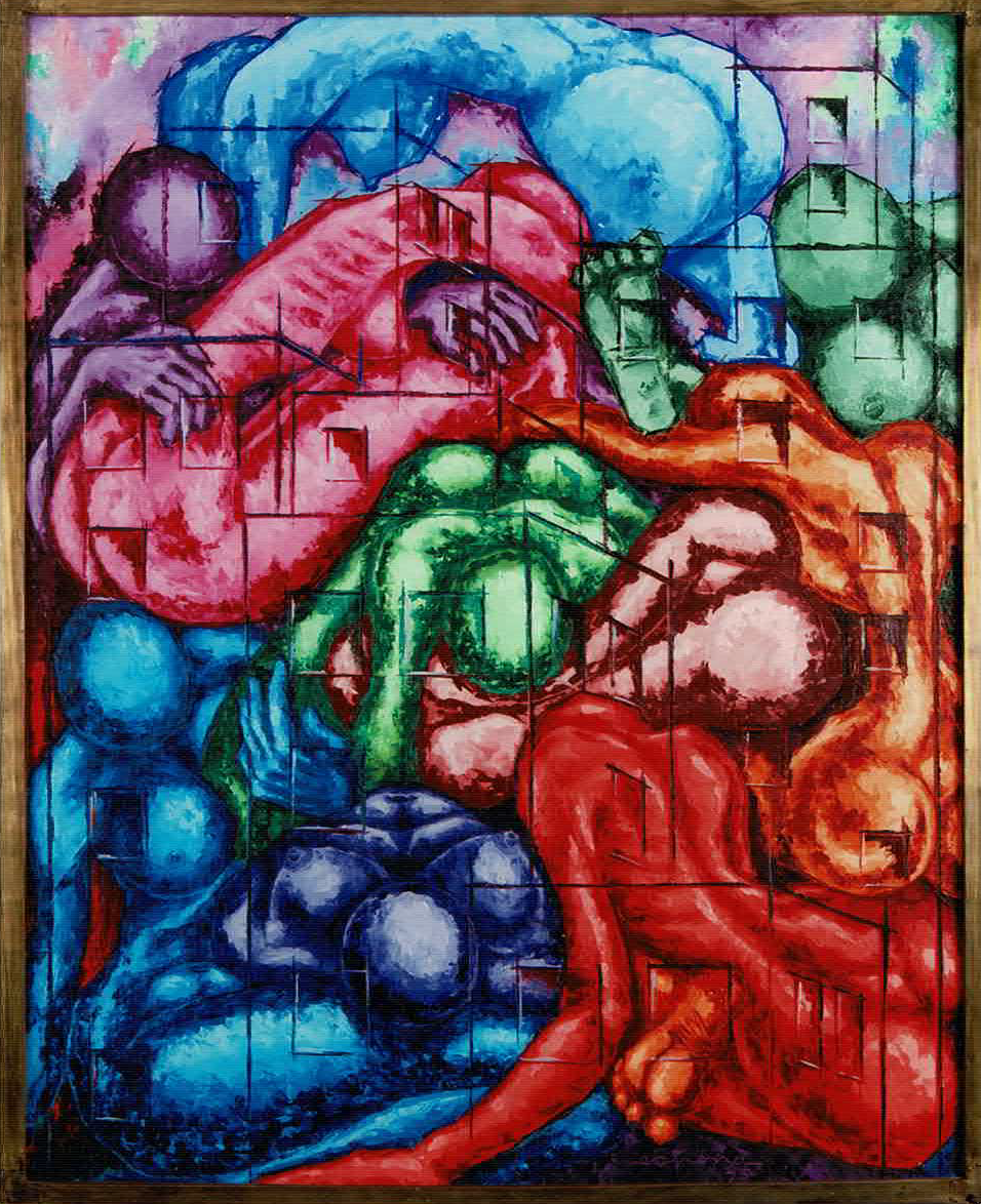 Megalópolis, pintura de Vicente de Espona