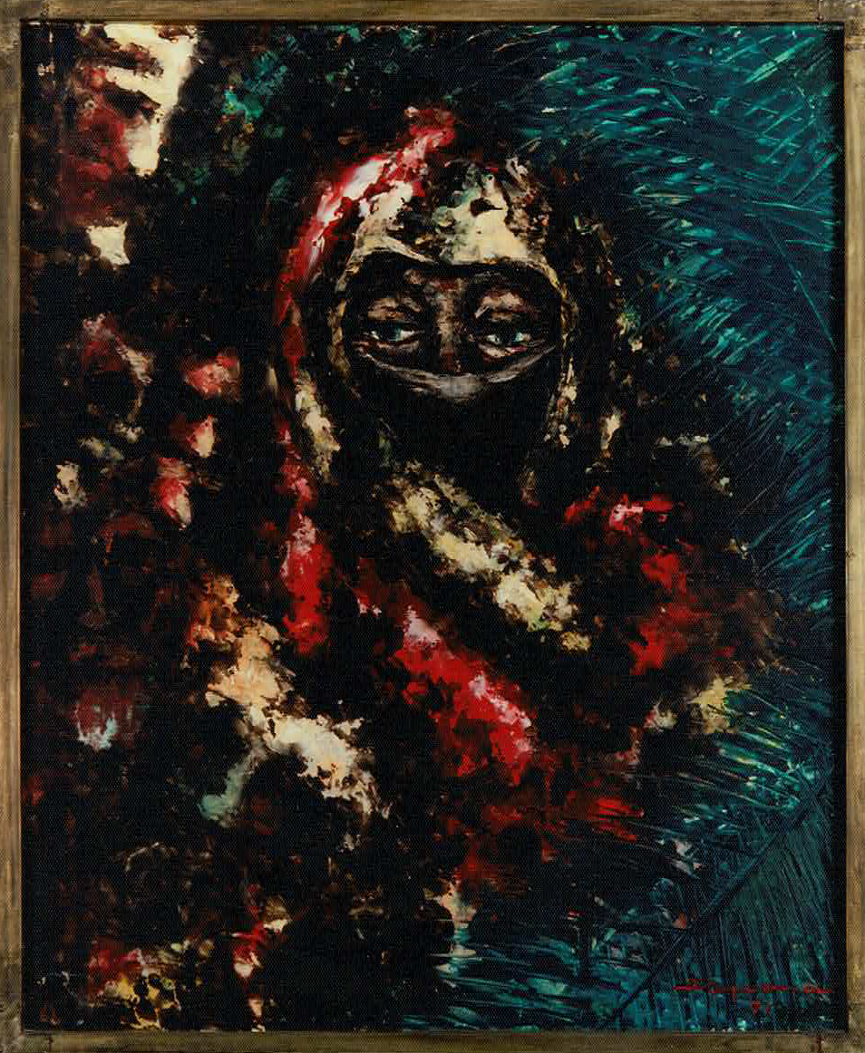 Mujer beduina, pintura de Vicente de Espona