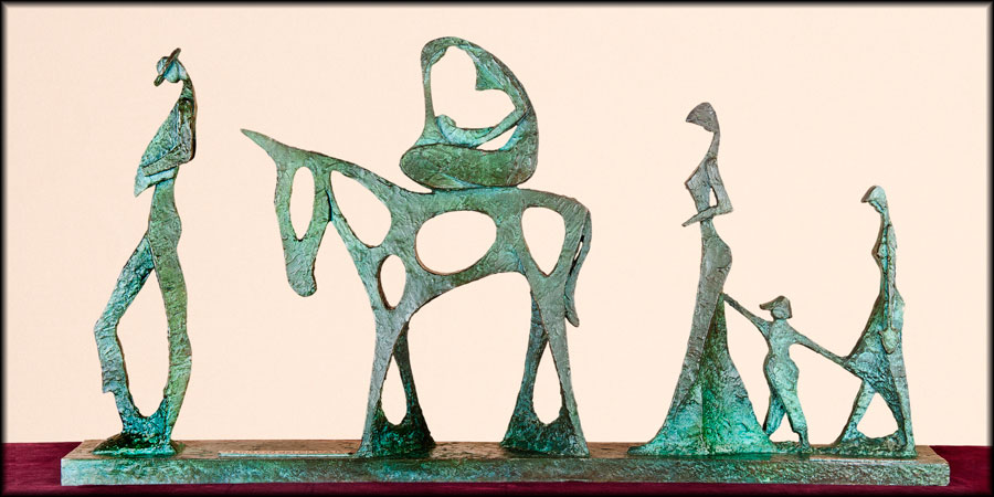 Regreso del Olivar, escultura de Vicente de Espona